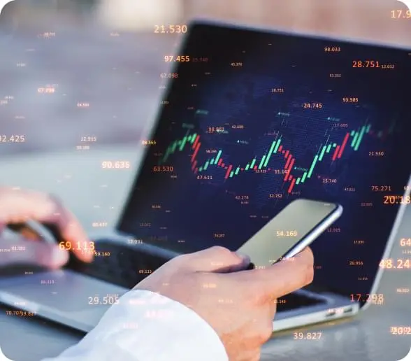 Analiza wykresów rynkowych z Immediate Profit na tablecie i telefonie